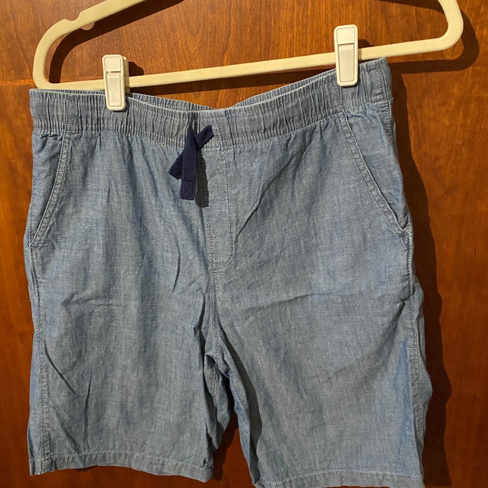 Boys Lands' End Chambray Shorts Size 18-20